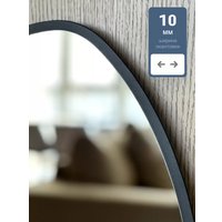 Зеркало с подсветкой  eMZe 64x80 LED.UV.NF.64.80.CHE.4K (черный с УФ-окантовкой и подсветкой)