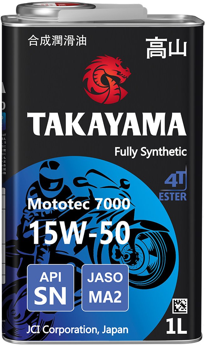 

Моторное масло Takayama Mototec 7000 4T 15W-50 1л