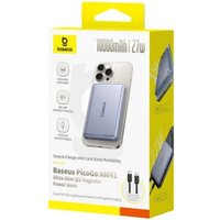 Внешний аккумулятор Baseus PicoGo AM41 Ultra-Slim Qi2 Magnetic Power Bank 10000mAh (серый)