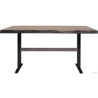 Кухонный стол Buro7 Двутавр 150 (с обзолом, дуб мореный/черный)