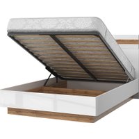 Кровать Anrex Taurus 140В с подъемником 140x200 (дуб вотан/белый)