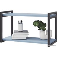 Полка MLK Стич 600x360 (черный/серо-голубой)