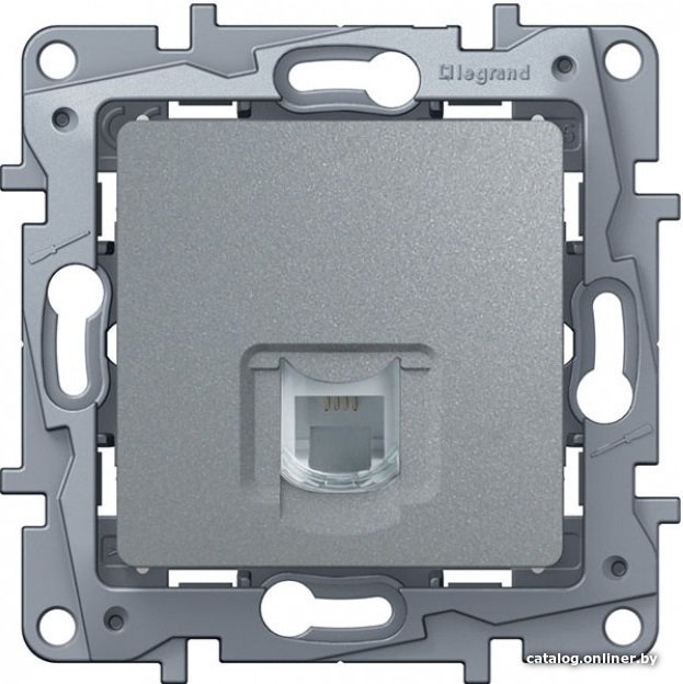 

Розетка телефонная Legrand Etika 672440 (алюминий)