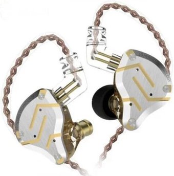 Наушники KZ Acoustics ZS10 Pro (без микрофона, блики золотого)