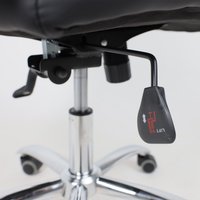 Офисное кресло AksHome King A (натуральная кожа, черный)