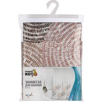 Шторка-занавеска для ванны Рыжий кот Шары SC-PE-53 108999