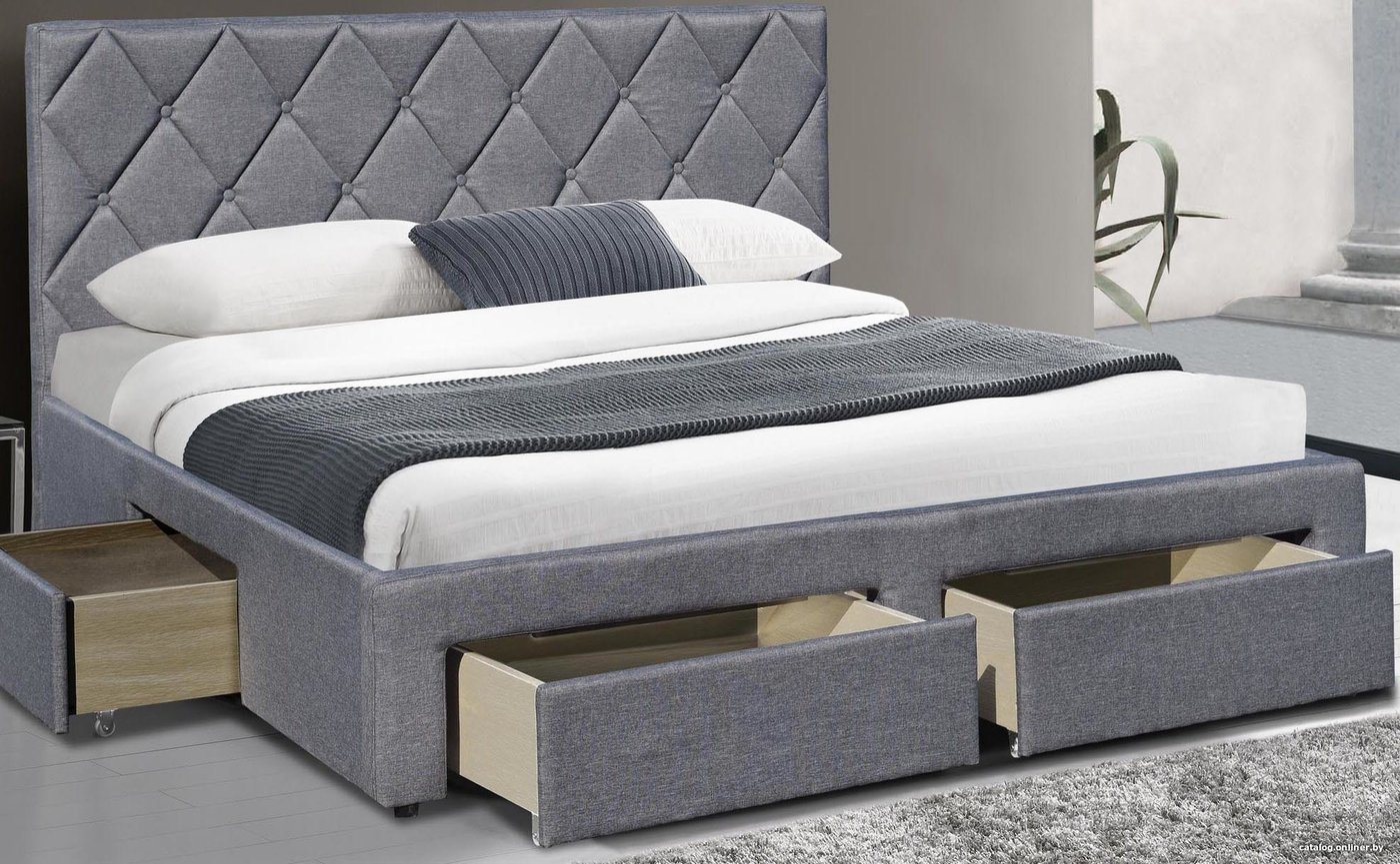 Кровать Halmar Betina 200x160 (серый)
