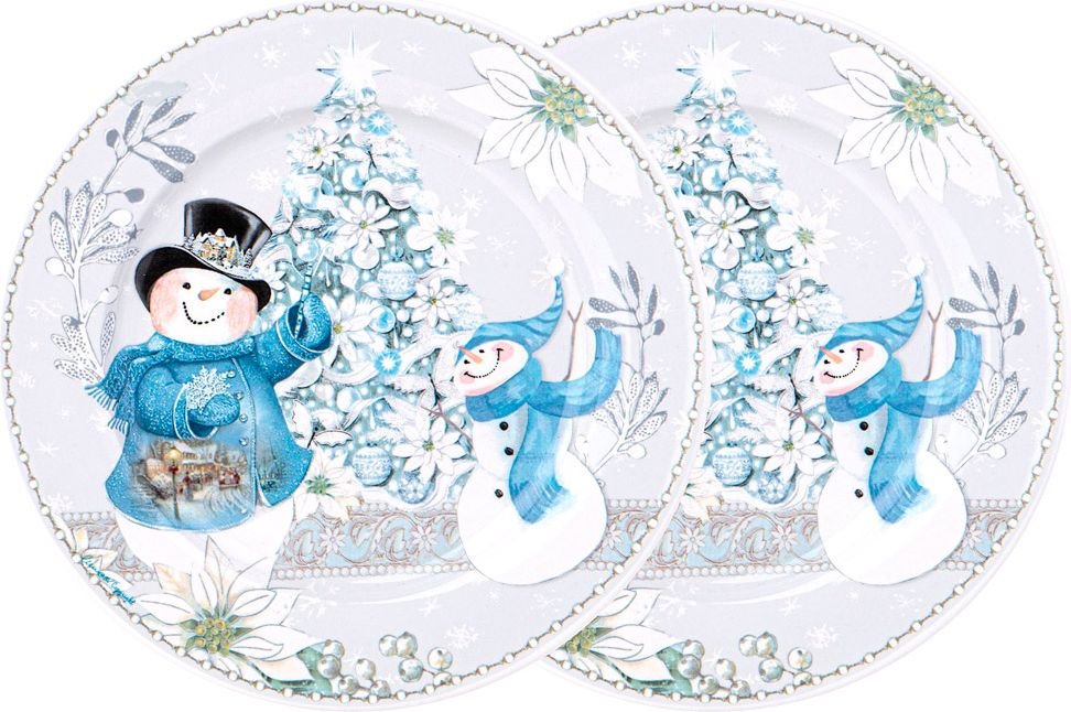 

Набор тарелок Lefard Christmas Снеговик 417-122 (2шт)