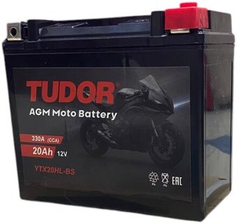 Мотоциклетный аккумулятор Tudor YTX20HL-BS (20 А·ч)