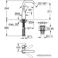 Смеситель Grohe Essence L-Size 23799001