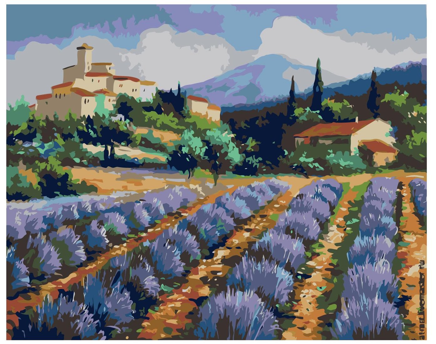 

Картина по номерам SLAVINA Сказочный прованс FR07