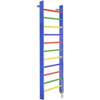 Шведская стенка (лестница) Dinamika ZSO-000058 цветная (массив сосны, боковина 110х35 мм)