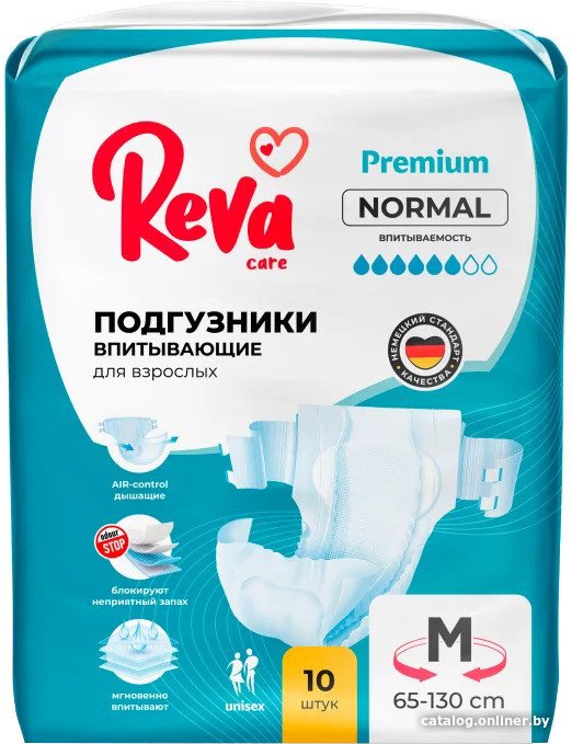 Подгузники для взрослых Reva Care Normal M (10 шт)