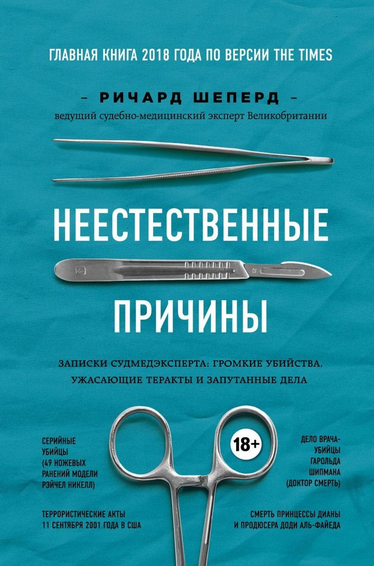 

Книга издательства Эксмо. Неестественные причины. Записки судмедэксперта: громкие убийства, ужасающие теракты и запутанные дела (Шеперд Ричард)
