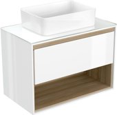 Тумба под умывальник со столешницей Louna 80 SZ-LOU80-BL/WH