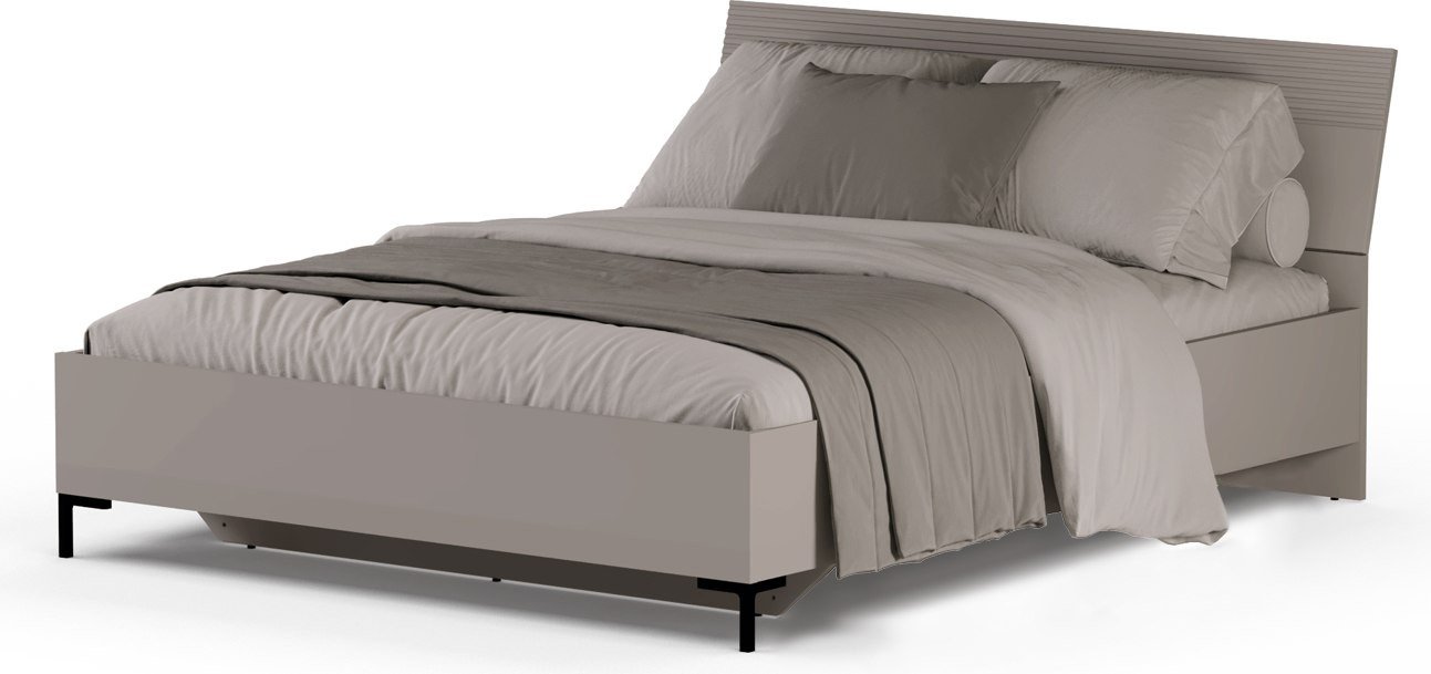 Кровать Black Red White Domenica LOZ160х200 Д (глиняный серый/глиняный серый)