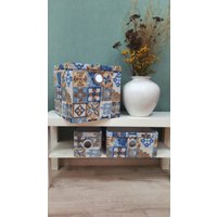 Коробка для хранения Loon Майолика (синий)