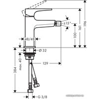 Смеситель Hansgrohe Metropol 32520670 (черный матовый)