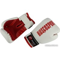 Тренировочные перчатки Rusco Sport 10 oz (белый/красный)