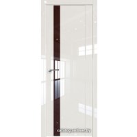 Межкомнатная дверь ProfilDoors 62L L 40x200 (магнолия люкс, стекло lacobel коричневый лак)