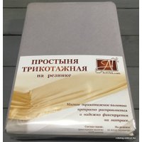 Простыня Альвитек Трикотажная на резинке 180x200x20 ПТР-СЕР-180(180) (серый)