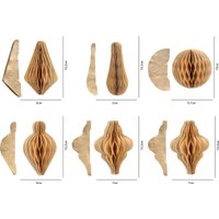 Елочная игрушка Золотая сказка 592539 (6 шт, крафт)