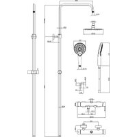 Душевая система  AQUAme Siena AQM8011GM