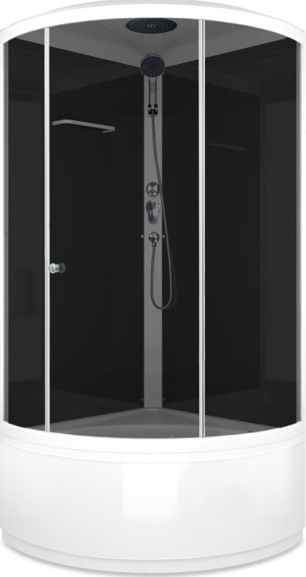 

Душевая кабина Domani-Spa Simple High 90x90 (тонированное стекло/черный)