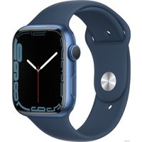 Умные часы Apple Watch Series 7 45 мм (синий/синий омут спортивный)