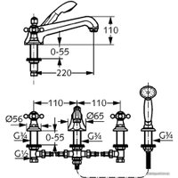 Смеситель Kludi Adlon 515250520