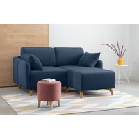 Угловой диван Divan Льери Мини Velvet Blue 240321 (синий)