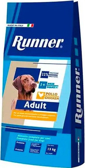 

Сухой корм для собак Runner Adult Chicken для взрослых пород с курицей 15 кг