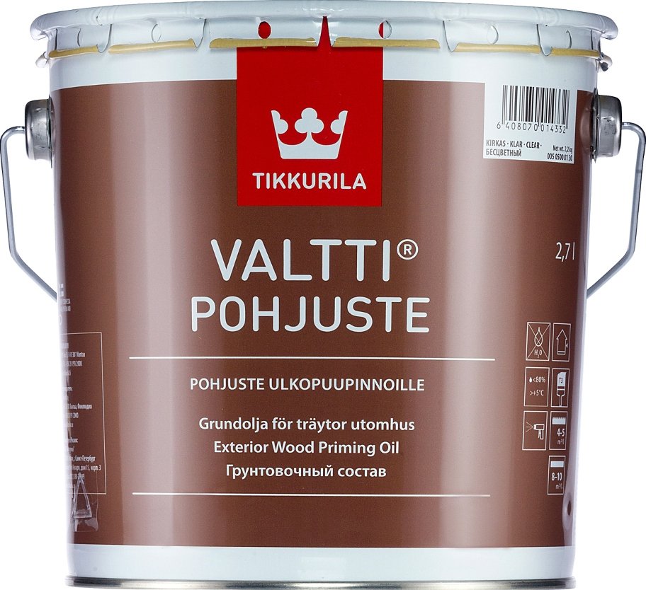 

Акриловая грунтовка Tikkurila Valtti Primer 2.7 л