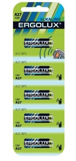 

Батарейка Ergolux LR27A BL-5 5шт