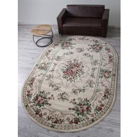 Ковер для жилой комнаты Merinos Colizey D057-OVAL-CREAM (2х3)