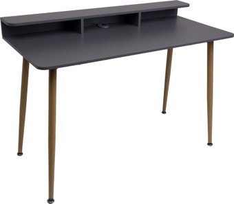 Стол AksHome Jasper 86201 (серый/бук)