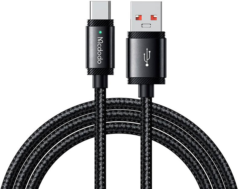 

Кабель McDodo CA-4730 USB Type-A - USB Type-C (1.5 м, черный)