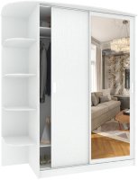 Шкаф-купе Кортекс-мебель Лагуна ШК05-01 левая консоль (белый)