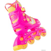 Роликовые коньки Ridex Wing (р. 38-41, розовый/желтый)