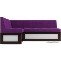 Угловой диван Мебель-АРС Нотис левый 207x82x132 (фиолетовый)