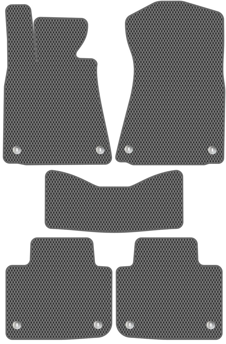 

Комплект ковриков для авто Alicosta Lexus GS F IV (седан, седан, гибрид / L10, ARL10, 2WD USA L10) 2011 - 2020 (серый, ромб)