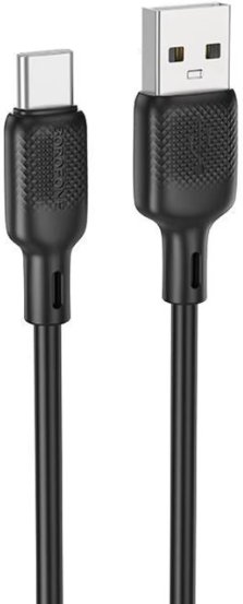 Кабель Borofone BX113 USB Type-A - USB Type-C (2 м, черный)