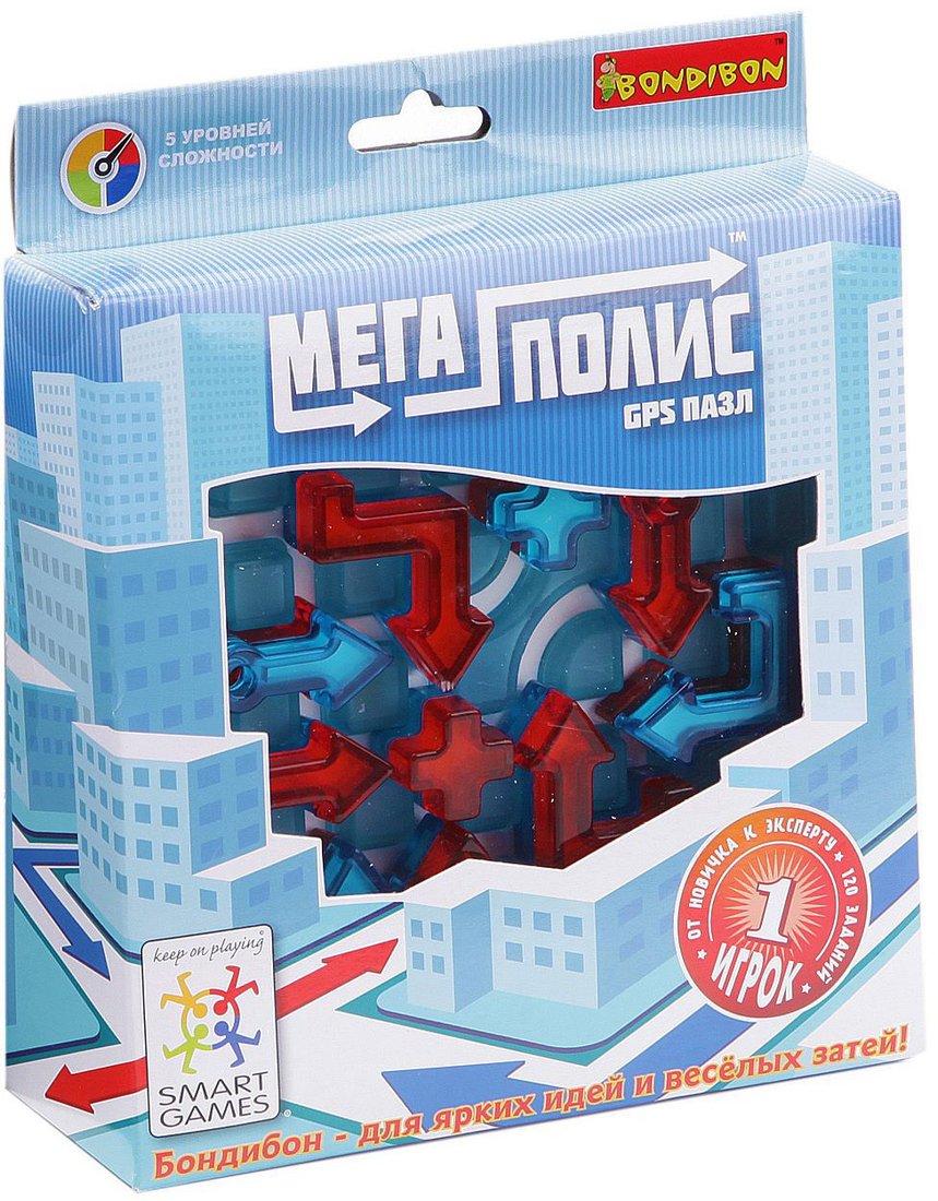 

Настольная игра Bondibon Мегаполис-GPS пазл [ВВ1056]