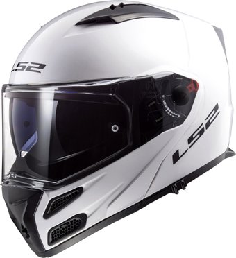 Мотошлем LS2 FF324 Metro Evo Solid (M, white)