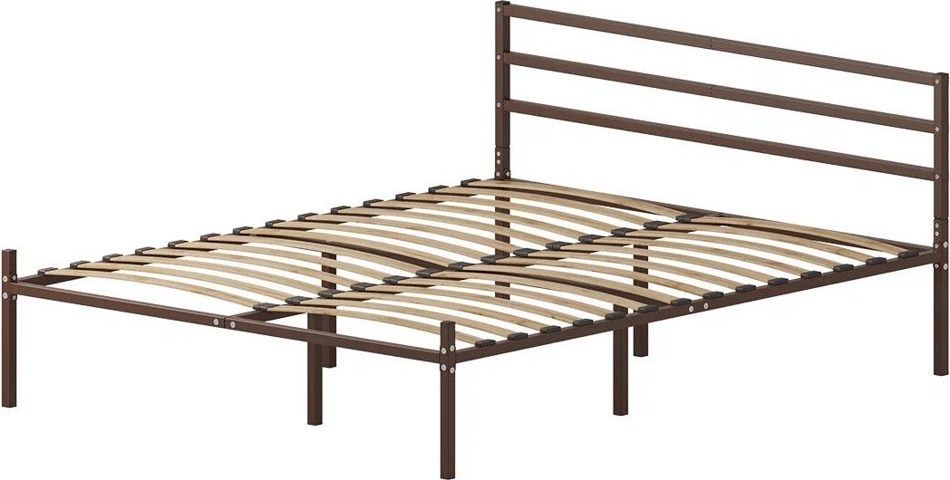 Кровать Домаклево Металика Г3 140х190 (коричневый)