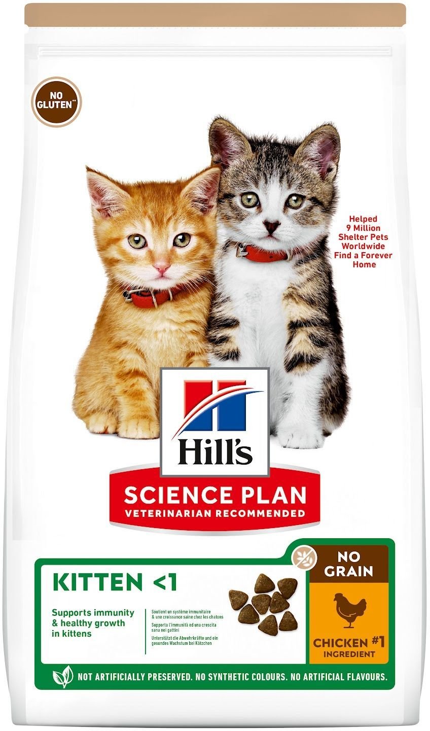 

Сухой корм для кошек Hill's Science Plan Kitten No Grain для котят с курицей 1.5 кг
