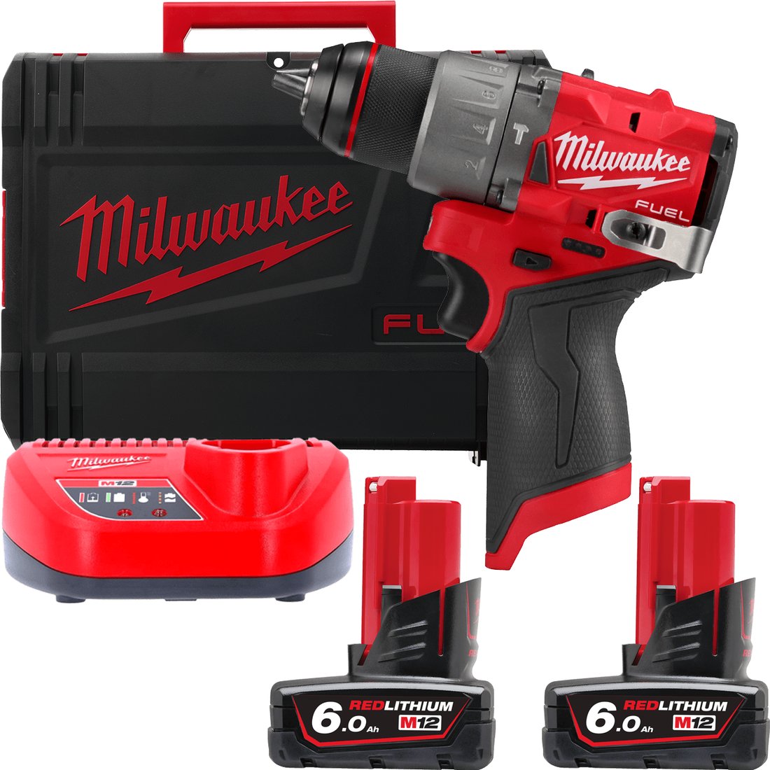 

Ударная дрель-шуруповерт Milwaukee M12 FUEL M12FPD2-602X 4933479870 (с 2-мя АКБ 6 Ач, кейс)