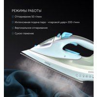 Утюг Polaris PIR 2883AK (мятный/серый)