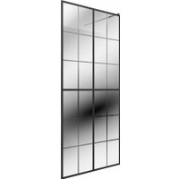 Стеклянная шторка для ванны Teymi Helmi 90x200 T00301 (прозрачное стекло/черный матовый )