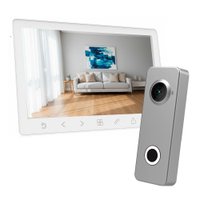 Комплект видеодомофона Tantos Prime HD SE (белый) + iLexa HD (никель)